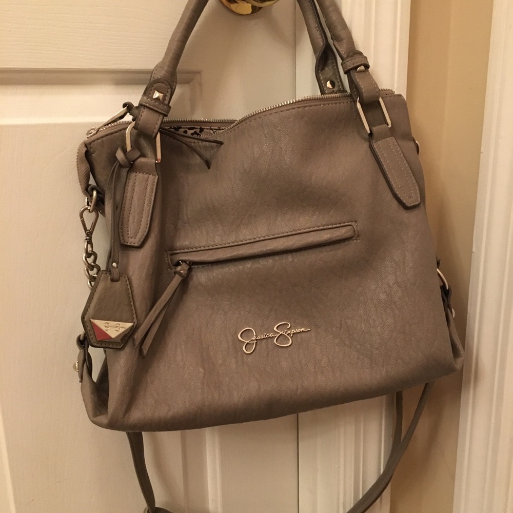 Jessica Simpson grey shoulder bag